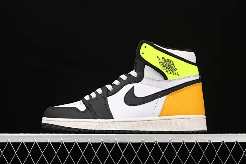 All categories Air Jordan Jordan series basketball shoes Air Jordan 1 High H version Air Jordan 1 Retro High OG AJ1 Joe 1 fluorescent yellow green Gaobang basketball shoes 555088-118